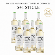 Pachet Vin Explicit Muscat Ottonel 5+1