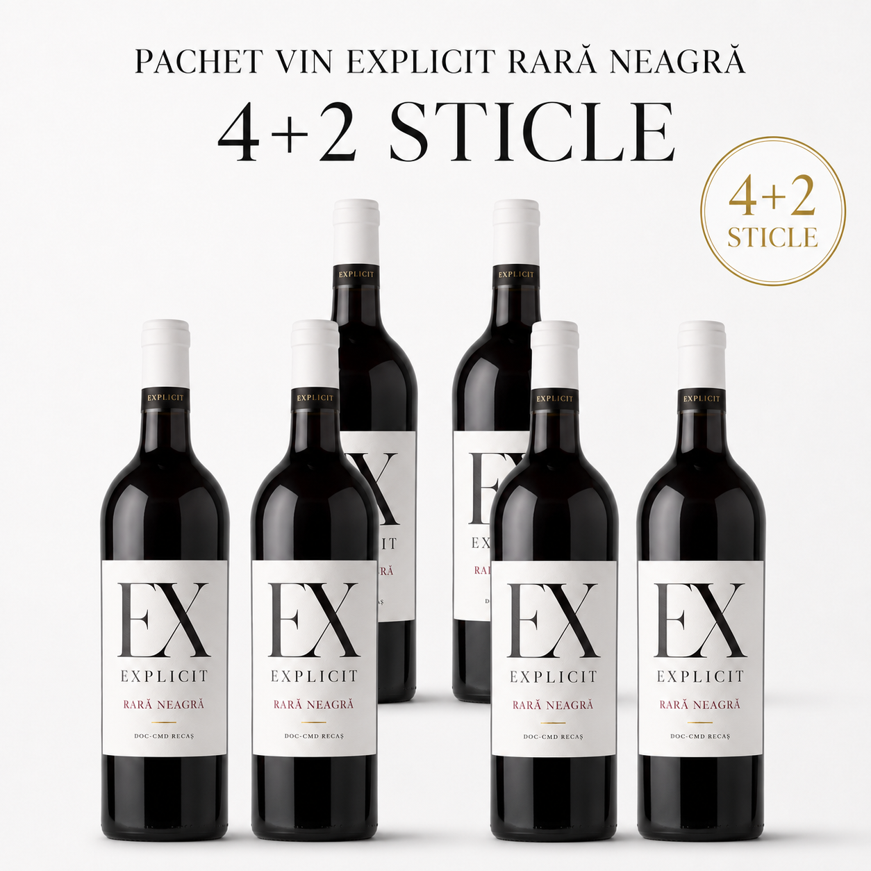 Pachet Vin Explicit Rara Neagra 4+2
