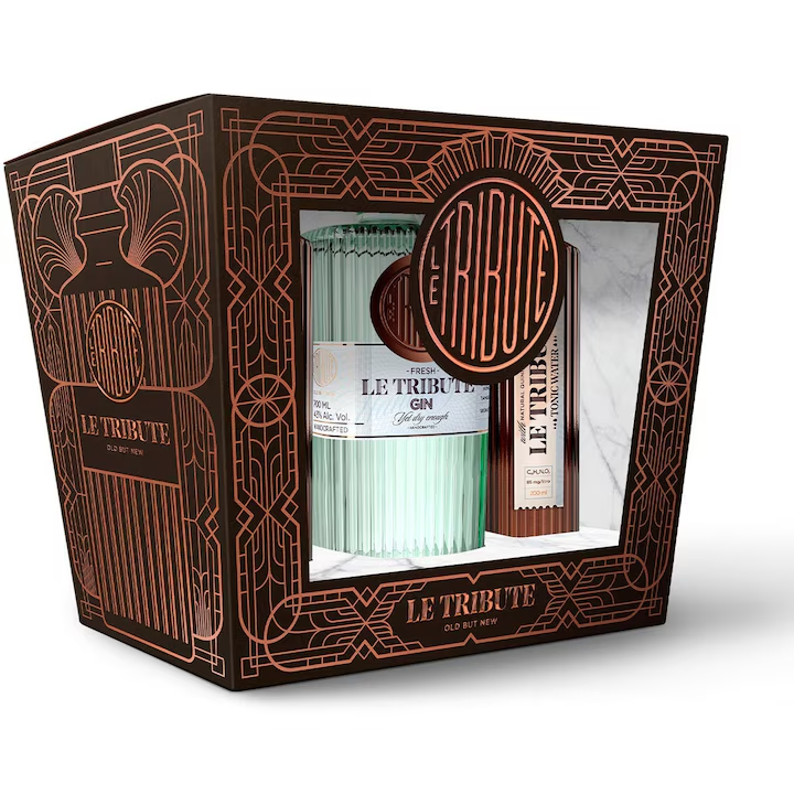 Le Tribute Gin + 2 Tonics Carton 0.7L 43%