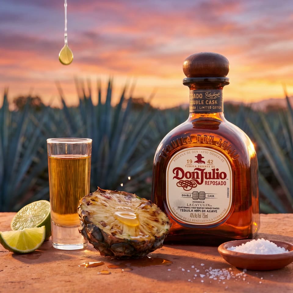 Tequila — Don Julio Reposado cu lime și sare