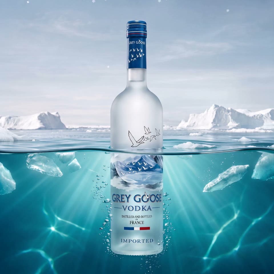 Vodka — Grey Goose în apă arctică