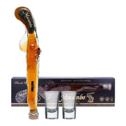 Mocambo Rum 10YO 0.2L 40% + 2 Pahare - sticla in forma de pistol, cutie cadou