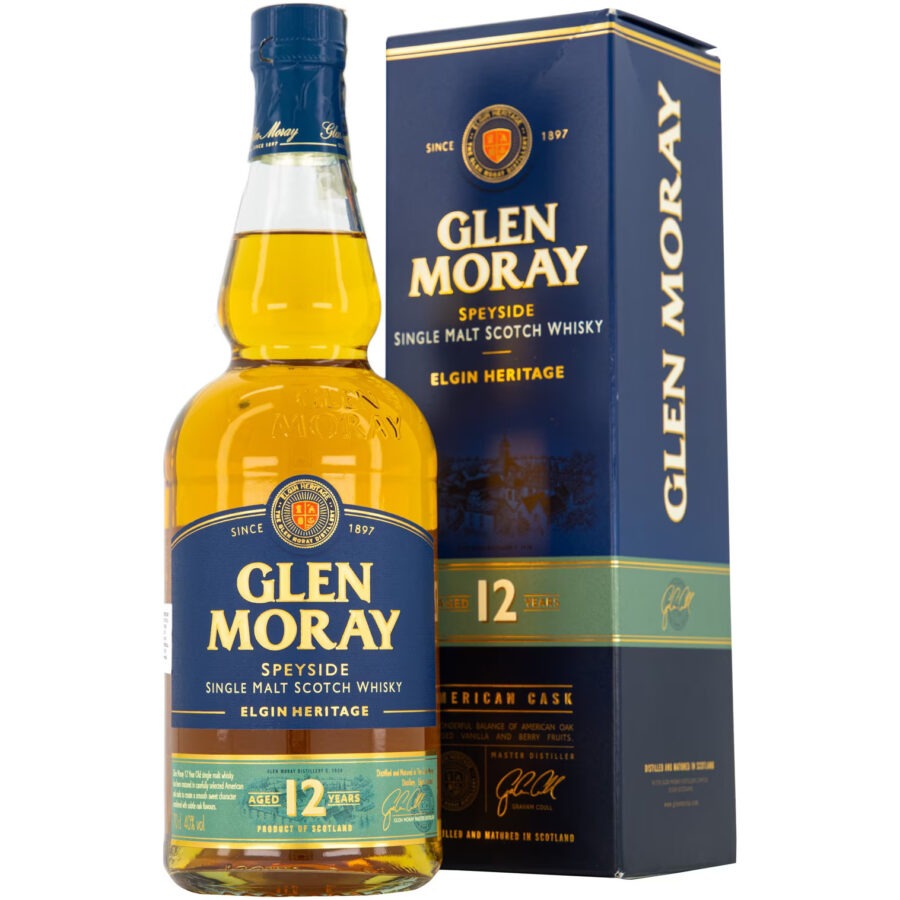 GLEN MORAY 12YO+GB 40% 0 7L